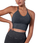 Seamless Strappy Sports Bra with Removable Pads - ododos