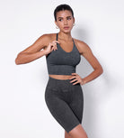 Seamless Strappy Sports Bra with Removable Pads - ododos