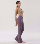 Cloud Feeling 30" Crossover High Waist Flared Pants - ododos