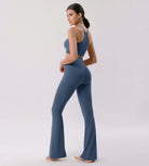 Cloud Feeling 30" Crossover High Waist Flared Pants - ododos