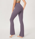 29” Cross Waist Sports Flare Yoga Pants - ododos