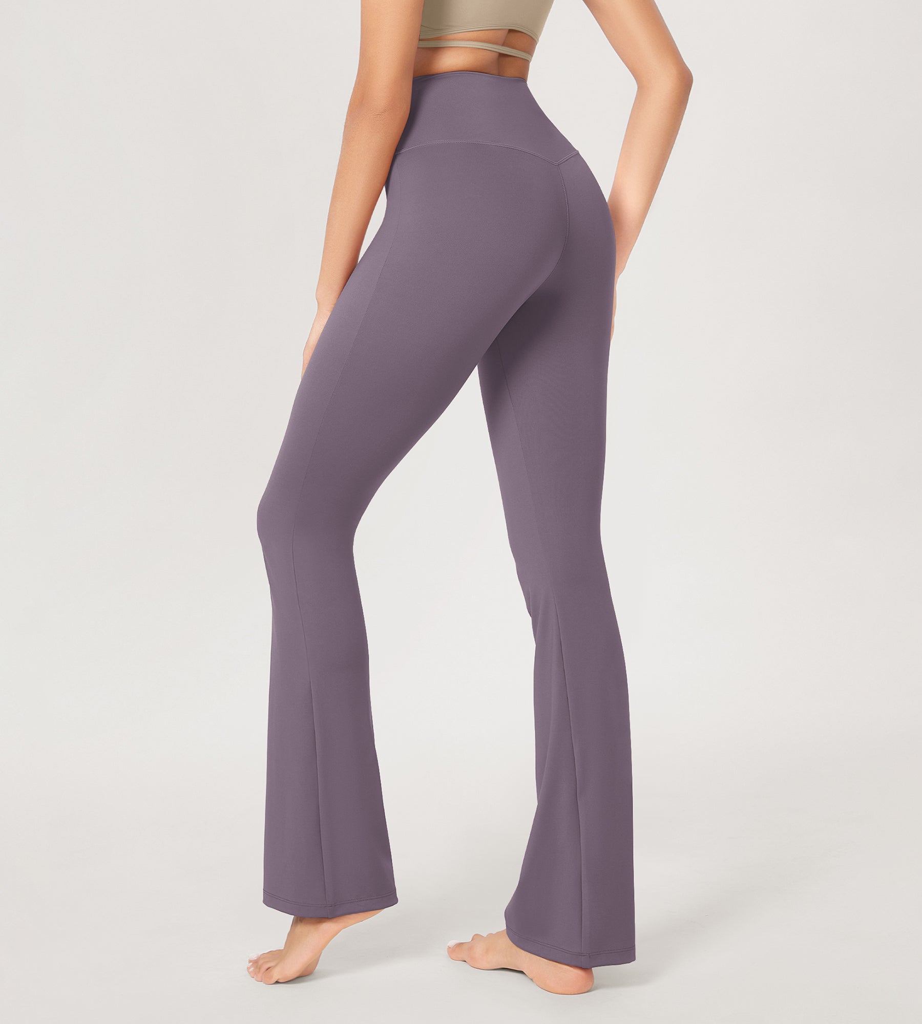 29” Cross Waist Sports Flare Yoga Pants - ododos
