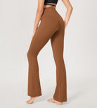 29” Cross Waist Sports Flare Yoga Pants - ododos