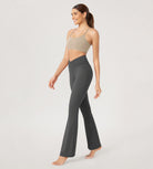 29” Cross Waist Sports Flare Yoga Pants - ododos