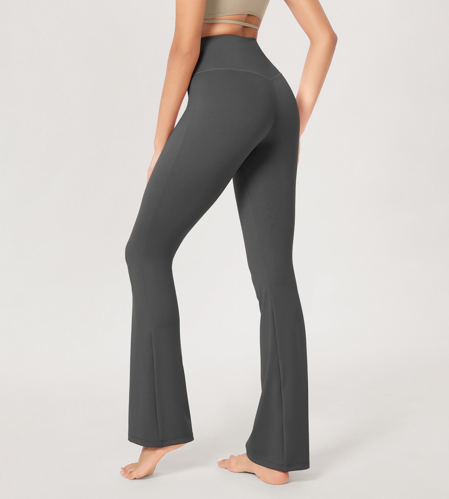 29” Cross Waist Sports Flare Yoga Pants - ododos