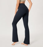 29” Cross Waist Sports Flare Yoga Pants - ododos