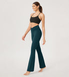 29” Cross Waist Sports Flare Yoga Pants - ododos