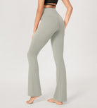 29” Cross Waist Sports Flare Yoga Pants - ododos