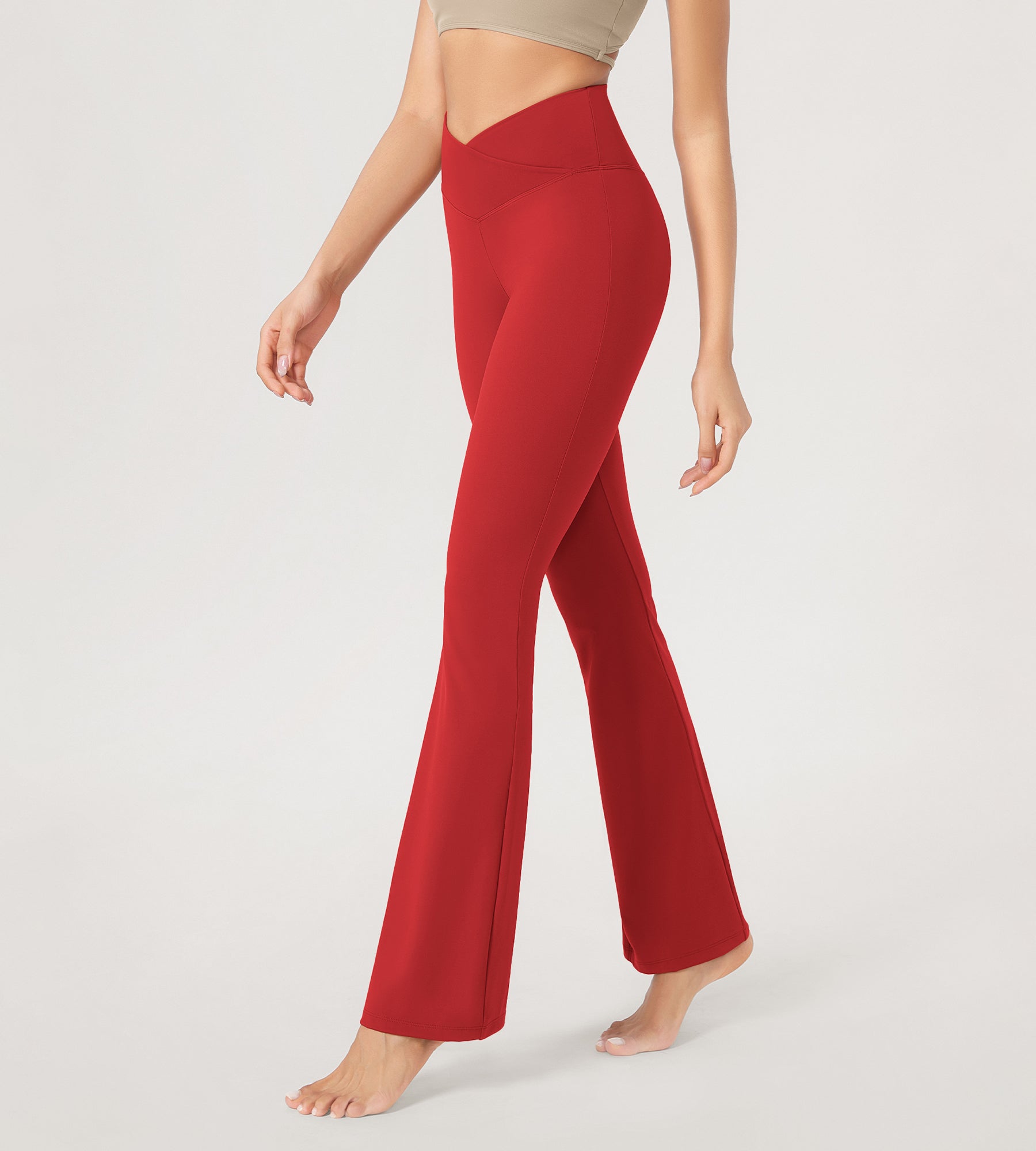 Red yoga pants hotsell