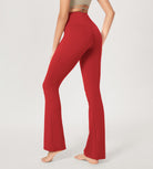 29” Cross Waist Sports Flare Yoga Pants - ododos