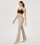 29” Cross Waist Sports Flare Yoga Pants - ododos