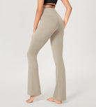 29” Cross Waist Sports Flare Yoga Pants - ododos
