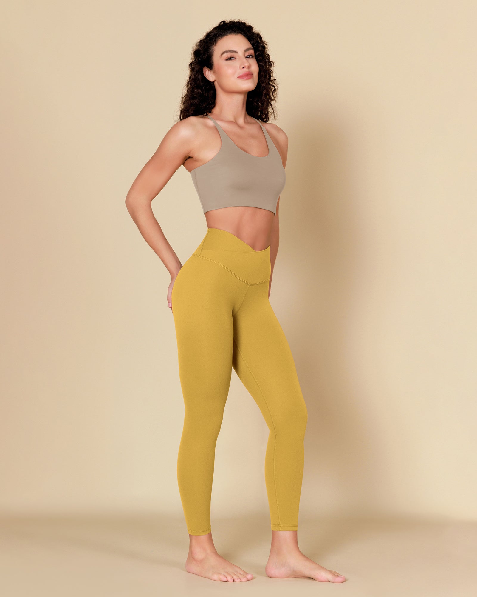ODCLOUD Crossover 7/8 Leggings with Back Pocket Mango Mint - ododos