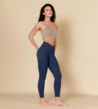 ODCLOUD 7/8 Crossover Leggings with Back Pocket Navy - ododos