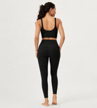 2 Pack 25" Buttery Soft Crossover Lounge Yoga Waist Leggings - ododos