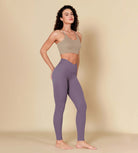 ODCLOUD 28" Crossover Leggings with Back Pocket Ash Violet - ododos