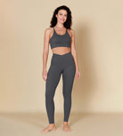 ODCLOUD 28" Crossover Leggings with Back Pocket Charcoal - ododos
