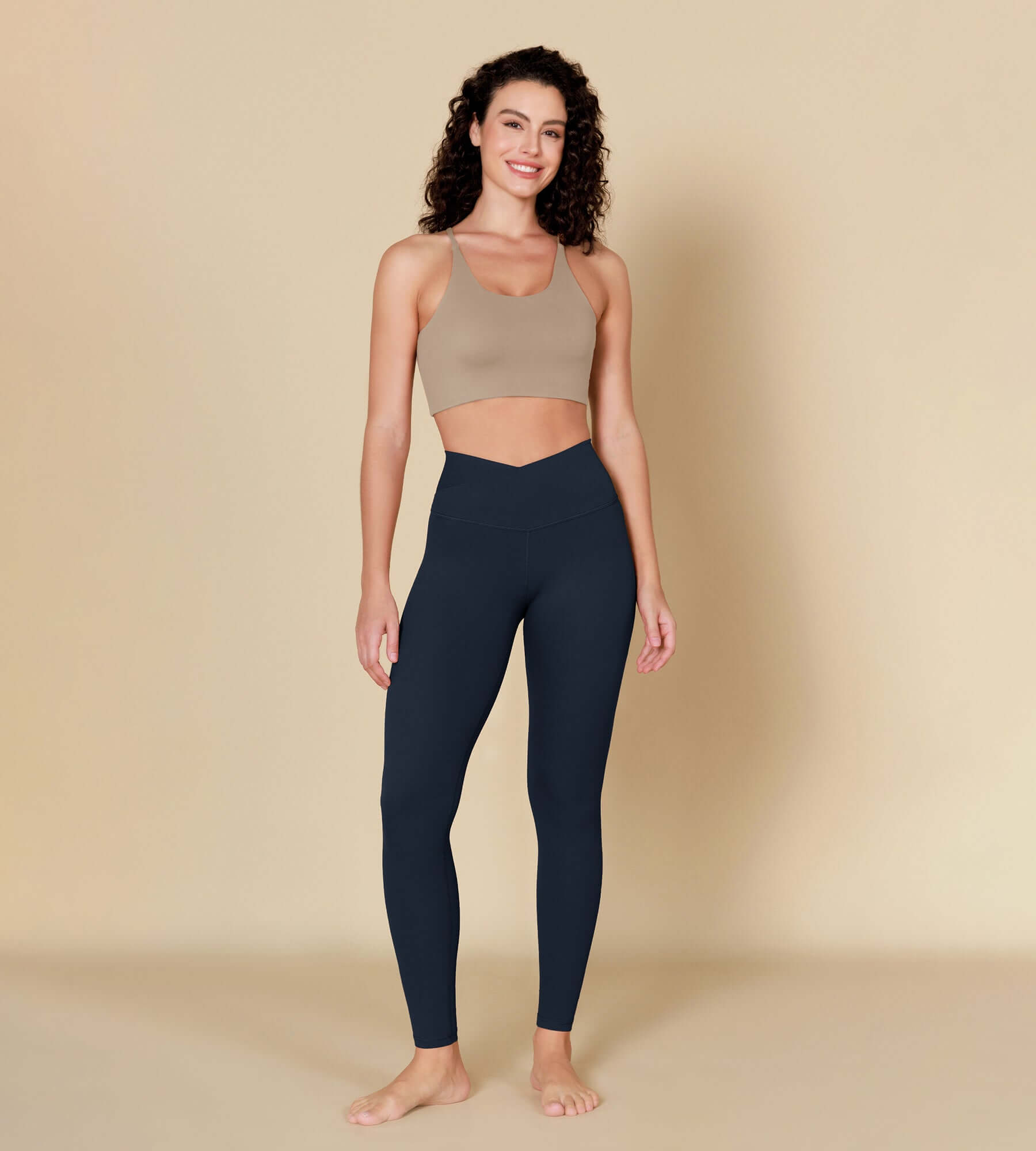 ODCLOUD 28" Crossover Leggings with Back Pocket Deep Navy - ododos