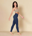 ODCLOUD 28" Crossover Leggings with Back Pocket Navy - ododos