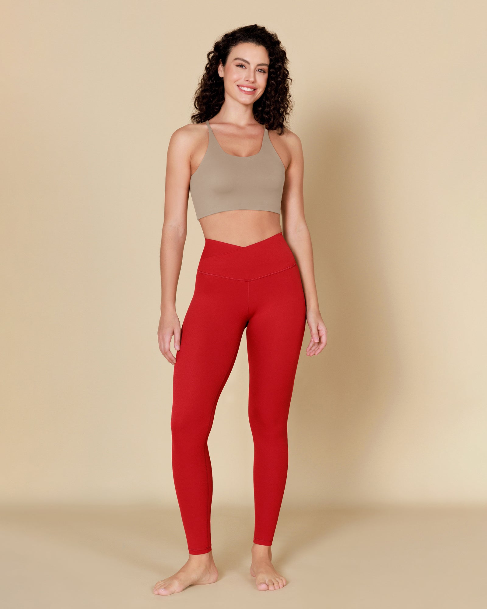 ODCLOUD Crossover 28" Leggings with Back Pocket - Limited Colors Red - ododos