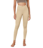 25" Cross Waist Running Leggings - ododos