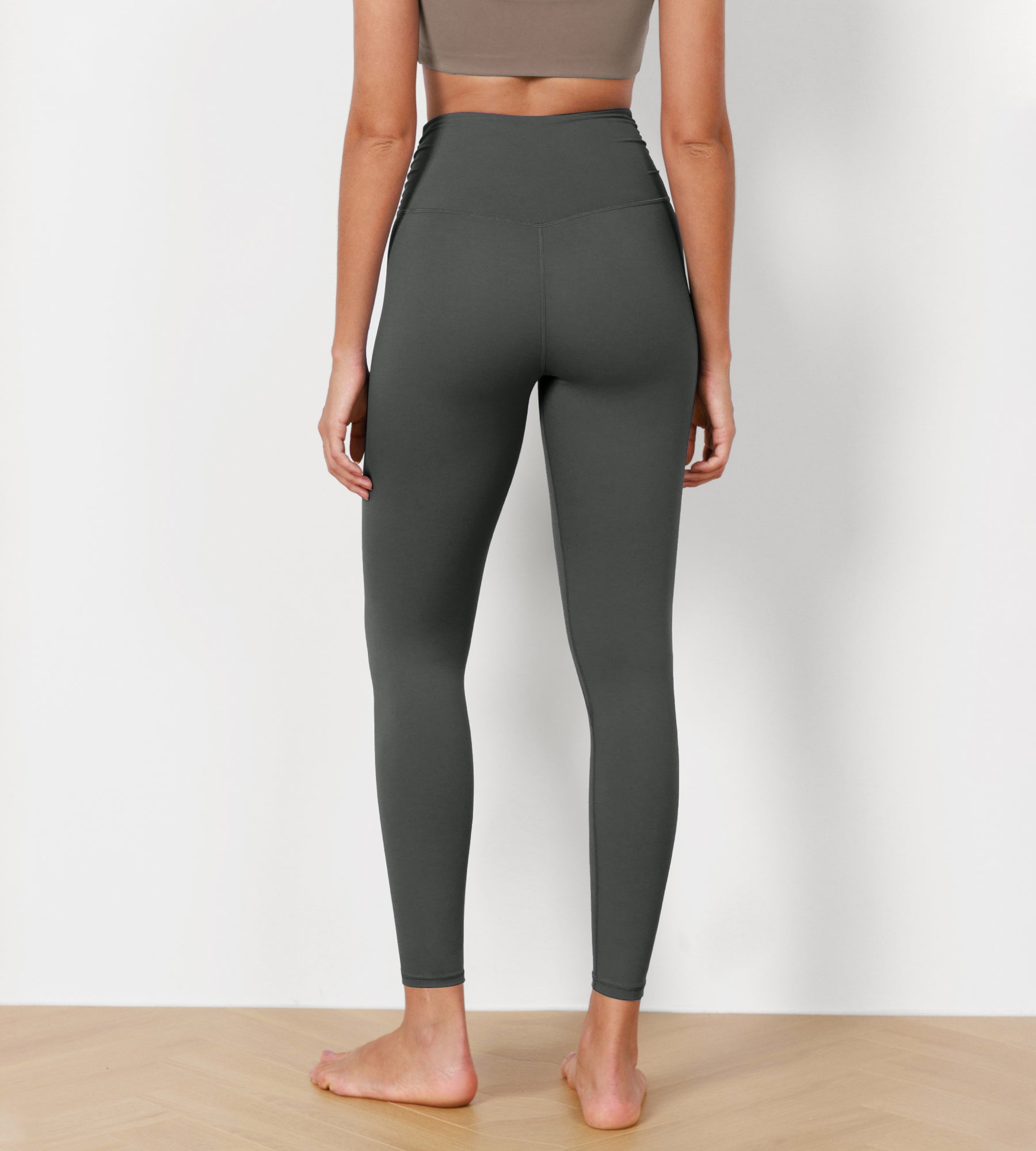 7/8 Cross Waist Running Leggings - ododos