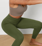 25" Cross Waist Running Leggings - ododos