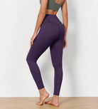 25" Cross Waist Running Leggings - ododos