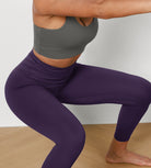 25" Cross Waist Running Leggings - ododos