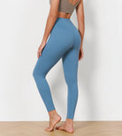 25" Cross Waist Running Leggings - ododos