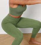25" Cross Waist Running Leggings - ododos