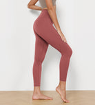 25" Cross Waist Running Leggings - ododos