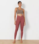 25" Cross Waist Running Leggings - ododos