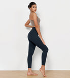 25" Cross Waist Running Leggings - ododos