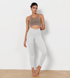 25" Cross Waist Running Leggings - ododos