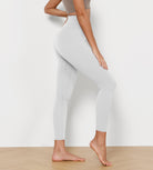 25" Cross Waist Running Leggings - ododos
