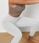 25" Cross Waist Running Leggings - ododos