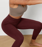 25" Cross Waist Running Leggings - ododos