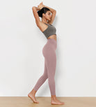 25" Cross Waist Running Leggings - ododos