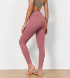 25" Cross Waist Running Leggings - ododos