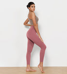 25" Cross Waist Running Leggings - ododos