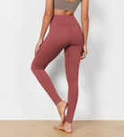 28" Cross Waist Sports Gym Yoga Leggings - ododos