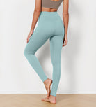 28" Cross Waist Sports Gym Yoga Leggings - ododos