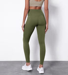 28" Side Pocket Cross Waist Yoga Leggings - ododos