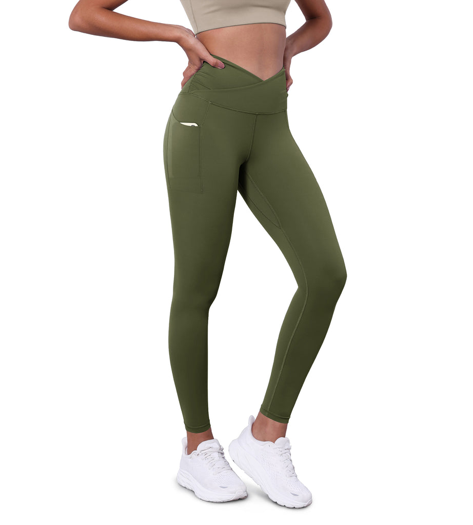  ODODOS ODCLOUD 2-Pack Buttery Soft Lounge Yoga Capris For  Women 23 High Waist Non See Through Cropped Leggings