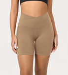 Cloud Feeling 6" Crossover Yoga Shorts - ododos