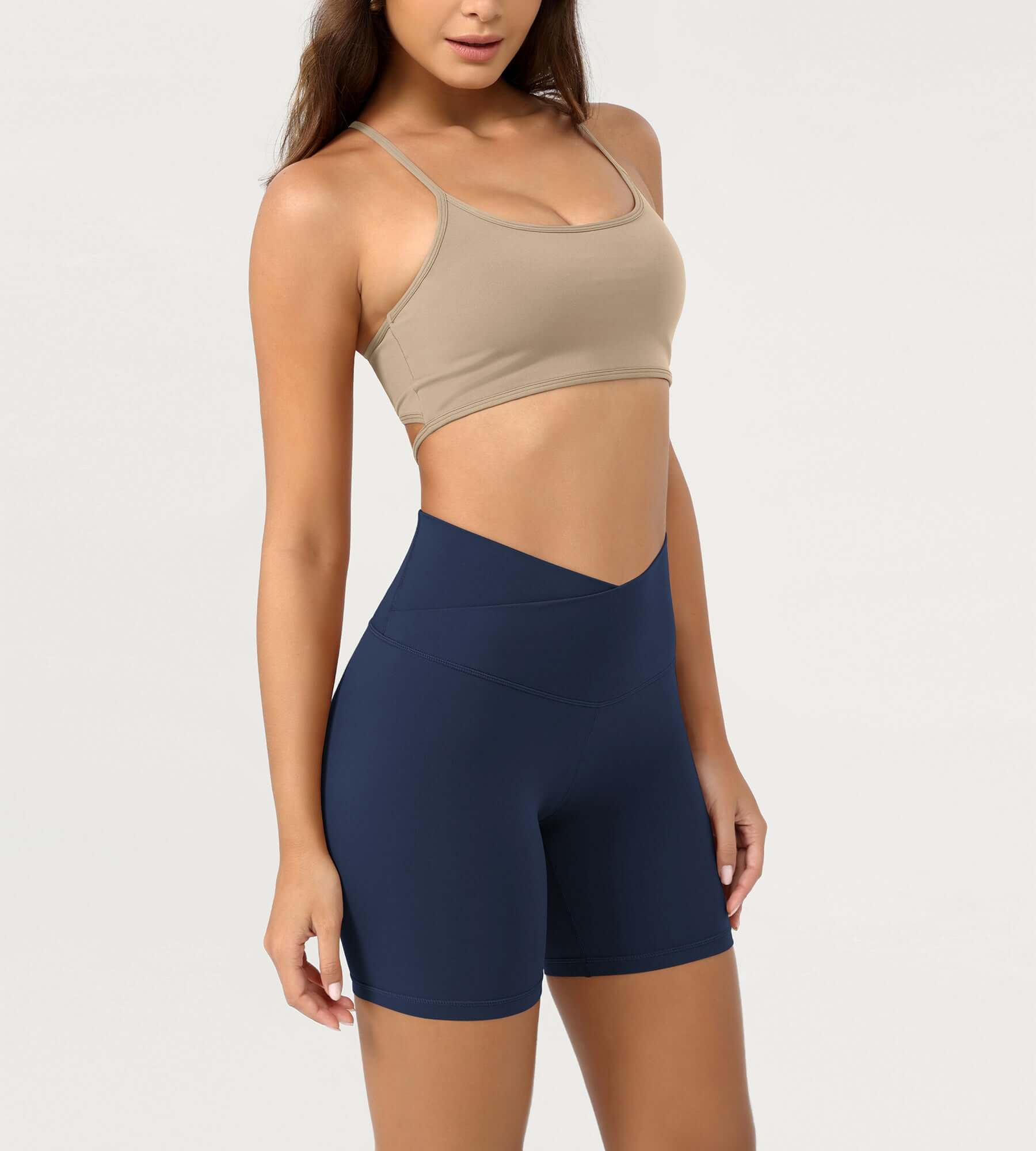 Cloud Feeling 6" Crossover Yoga Shorts - ododos