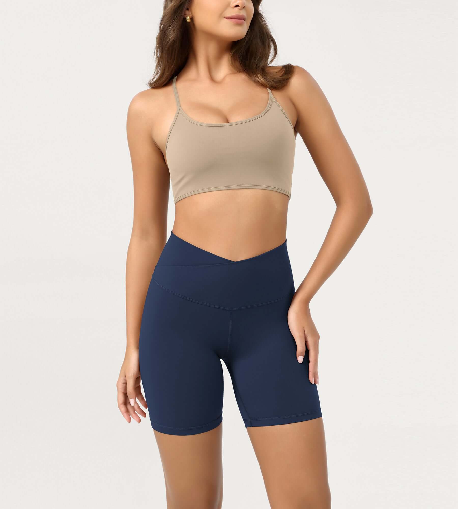 Cloud Feeling 6" Crossover Yoga Shorts - ododos