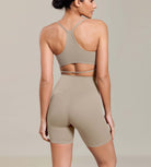 Cloud Feeling 6" Cross Waist Yoga Lounge Shorts - ododos