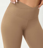Cloud Feeling 8" Crossover Yoga Shorts - ododos
